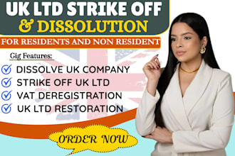 strike off UK ltd company dissolution, vat deregistration