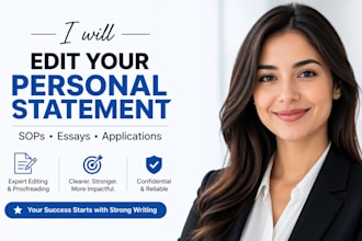 edit your personal statement, sop, college, mba, medical applications