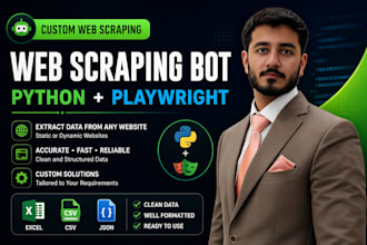 build web scraping bot using python playwright
