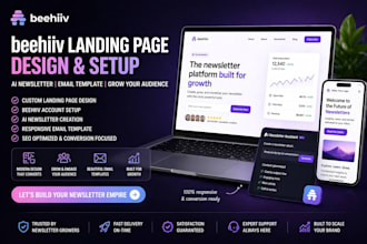 design redesign beehive landing page setup beehiiv ai newsletter email template