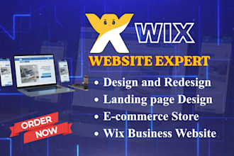 create wix website design,redesign wix website