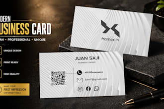 design a modern luxury business card