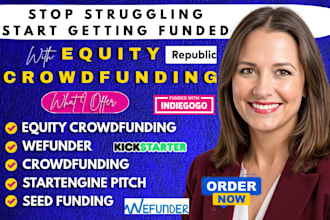 setup and promote your equity crowdfunding on wefunder and startengine
