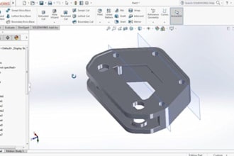 create 3d printable cad model and convert stl to step for manufacture