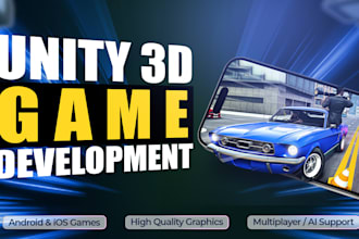 develop 2d 3d mobile game in unity game development