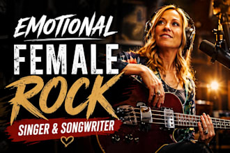 be your female singer and songwriter for your rock songs