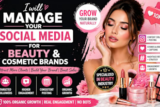manage social media for beauty, skincare, and cosmetic brands