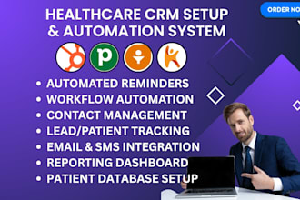 set up CRM for healthcare and medical clinics hubspot CRM zoho CRM pipedrive