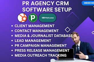 setup pr agency hubspot crm salesforce pipedrive muck rack cision meltwater buzz