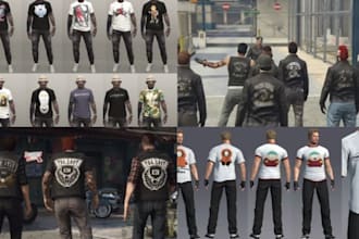fivem kuttes custom fivem clothing kuttesmc mc vest biker clothing kuttes