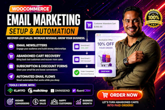 setup woocommerce abandoned cart email marketing cart recovery email automation