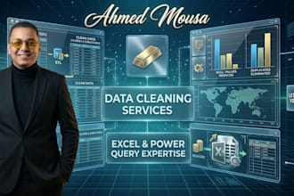 do expert data cleaning and formatting in excel and power query