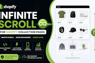 add infinite scroll shopify collection ajax pagination liquid code