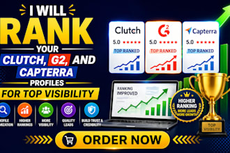 rank your clutch, g2, and capterra profiles for top visibility