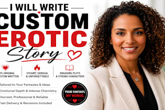 write custom erotic story, erotica, nsfw, bdsm, adult story writing