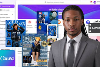 design or redesign professional product catalog or brochure in canva or indesign