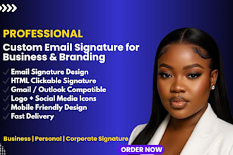design business card apple signature, outlook signature clickable HTML email