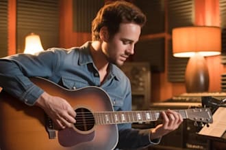 make and produce a radio  ready country song with original lyrics