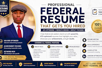 write a professional federal resume, usajobs resume and ksa responses