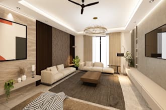 render 3d luxury interior design, living room,aprtment decor,dining room,bedroom