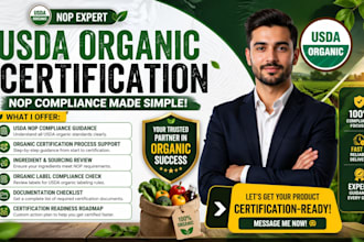 handle your usda nop or organic certification compliance for your product