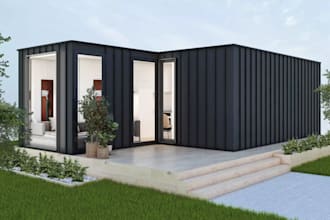 create 3d container house design renders