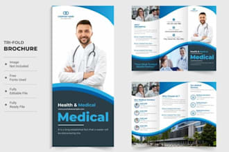 medical brochure catalog home care trifold healthcare catalogue brochure content
