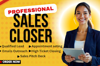 be high ticket sales closer salesperson sales representative b2b sales expert