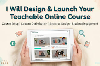 customize teachable course creation, create online course contents curriculum