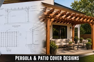create permit ready structural drawings for pergola
