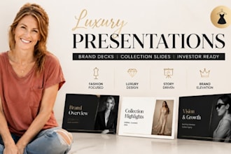 presentation, luxury brand deck, fashion collection slides