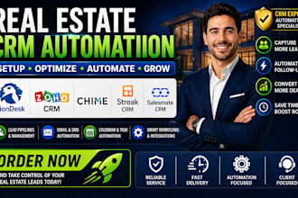 setup liondesk zoho crm chime streak crm salesmate crm for real estate leads