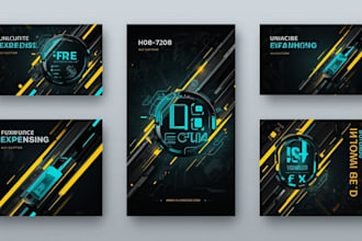 create attractive banners for social media posts