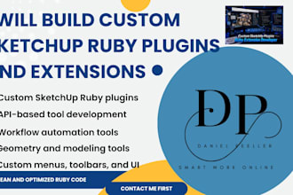 build custom sketchup ruby plugins and extensions