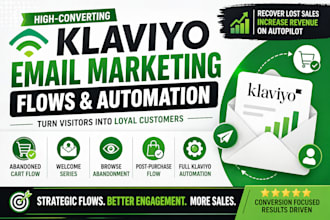 design klaviyo email marketing flows abandoned cart welcome flows and automation