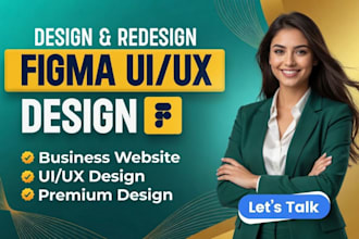 do UI UX figma website design mockup, web mobile app, prototype and landing page