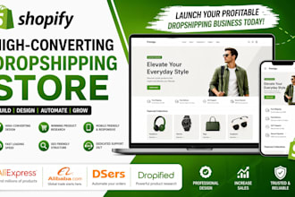 build shopify store shopify dropshipping via aliexpress alibaba dropified dsers
