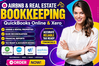 airbnb rental property real estate bookkeeping using quickbooks online or xero