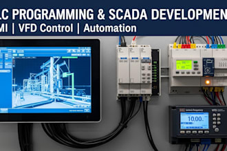 program plc and develop scada systems with vfd control