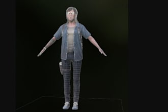 clean 3dscan, fix mesh retopology, uvunwrap optimize 3d model for game animation