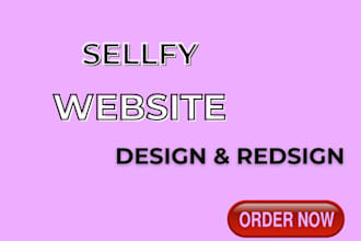 do sellfy website design and redesign