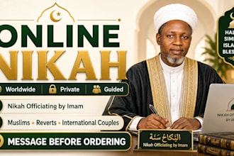 online nikah ceremony revert international interfaith couple islamic marriage