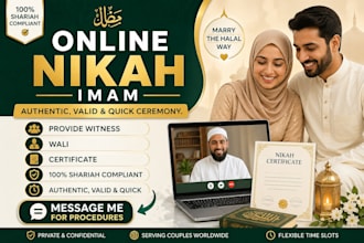 do online nikah ceremony for couples in different countries