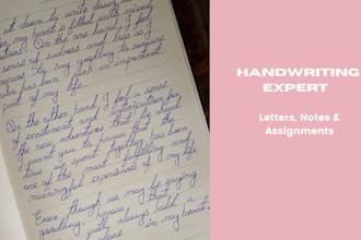 handwrite your study notes, letters, or assignments