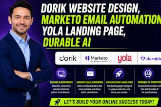 dorik website design marketo email automation yola landing page durable ai