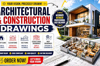 create professional architectural drawing floor plan  and blueprints in autocad
