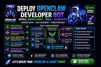 deploy open claw developer bot install hermes agent wsl2 openrouter openclaw