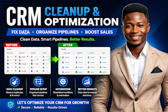 clean up, fix, and organize your CRM data and pipelines