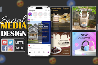 do instagram, social media design, facebook banner and ad creative design