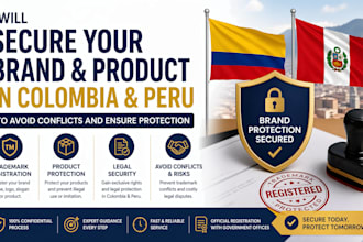 secure brand and product in colombia peru to avoid conflicts ensure protection